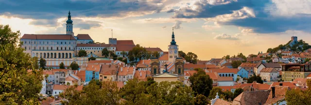 Panorama Mikulova ze Svatého kopečku